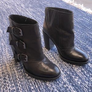 All Saints black Kurve ankle boots